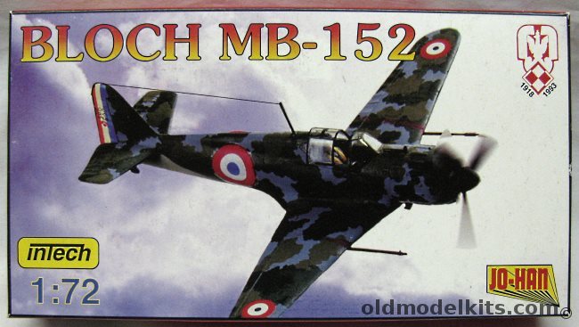 Intech 1/72 Bloch MB-152 C-1, T18 plastic model kit